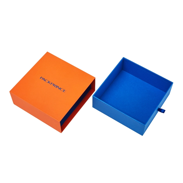 Handmade Custom Rigid Sliding Drawer Gift Box  Side View