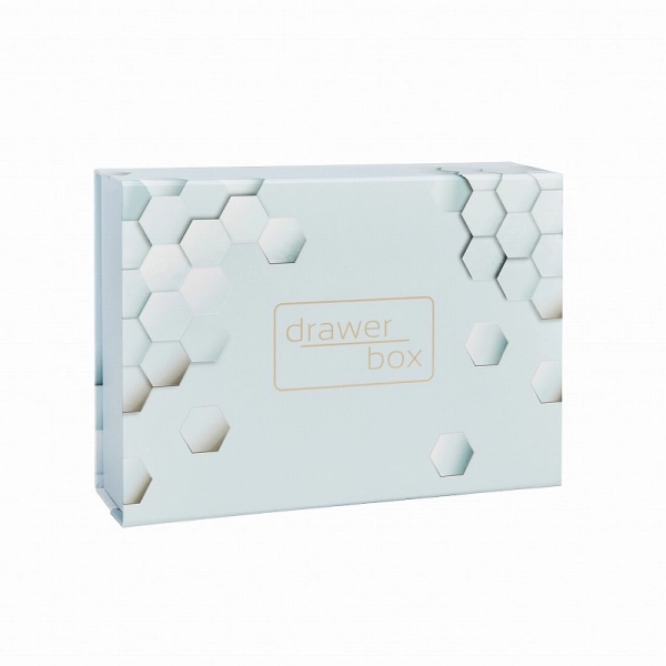 Bespoke Book-Style Cosmetic Box  with Integrated Ribbon Drawer
