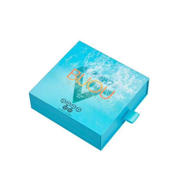 Dice Board Game Sliding Drawer Packaging Box with Sponge Foam Side View