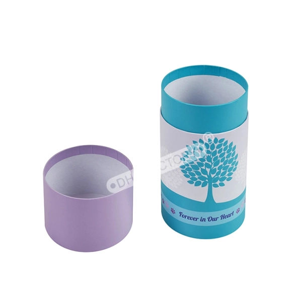 Recyclable Material Round Tube Paper Box for Candle Side View