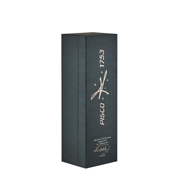 Custom Flip Top Wine Packaging Gift Boxes for Luxury Liquor Side View