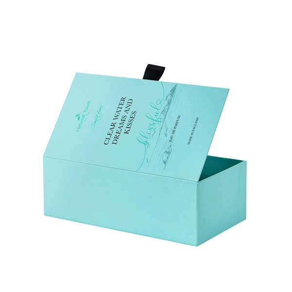 Luxury Perfume Subscription Box with Eva Insert Side View