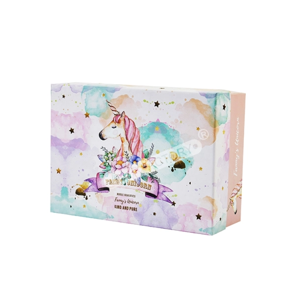 2-Piece Square Hard Paper Gift Box Side View