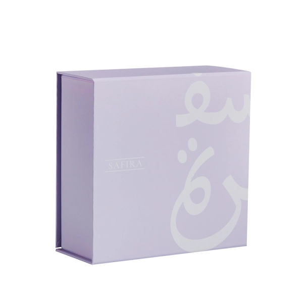 Magnetic Closure Rigid Cardboard Flip Lid Box Side View