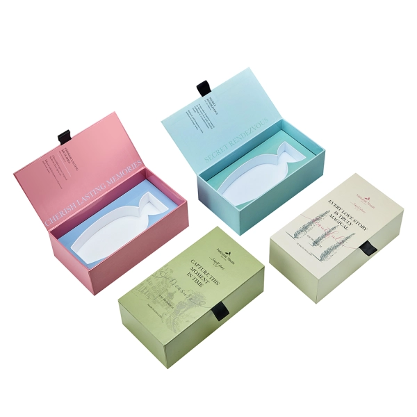 Luxury Perfume Subscription Box with Eva Insert Side View