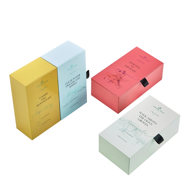 Luxury Perfume Subscription Box with Eva Insert Side View