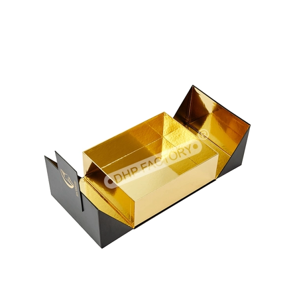 Rigid Double Doors Open Box with Magnetic Closure Side View