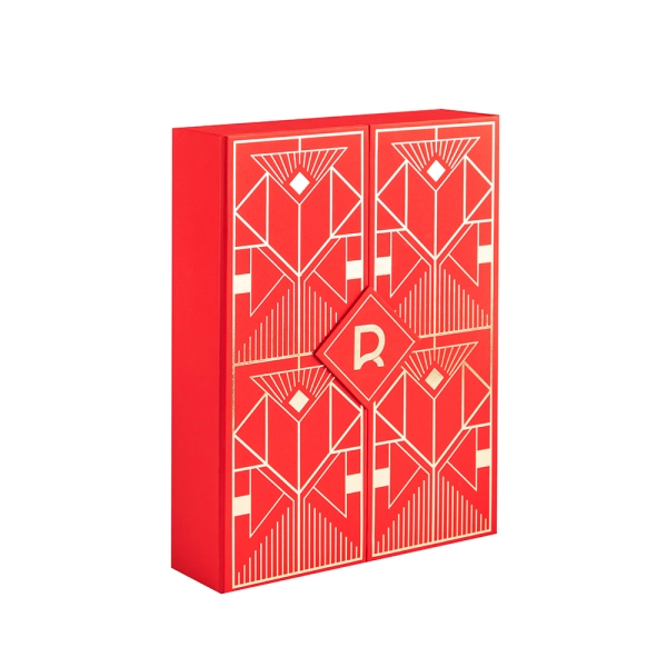 Wholesale Custom 12 Months Skin Care Advent Calendar Box Side View