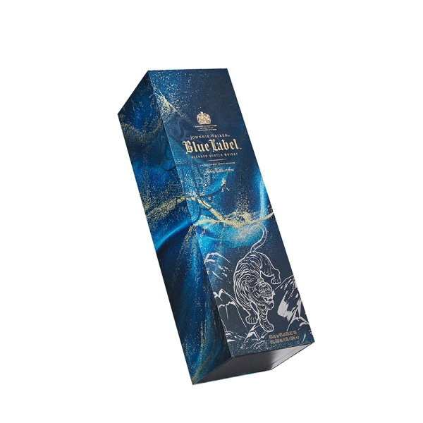 Luxury Liquor Wine Rigid Magnetic Closure Packaging Box Side View