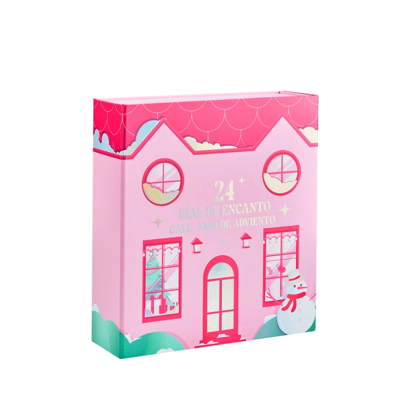 24 Days Advent Calendar Rigid Cardboard Gift Packaging Box Side View