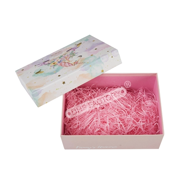 2-Piece Square Hard Paper Gift Box Side View