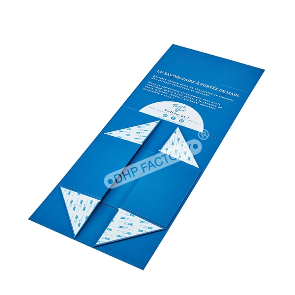 Luxury Gift Box with Magnetic Closure and Ribbon Handle Packaging Side View