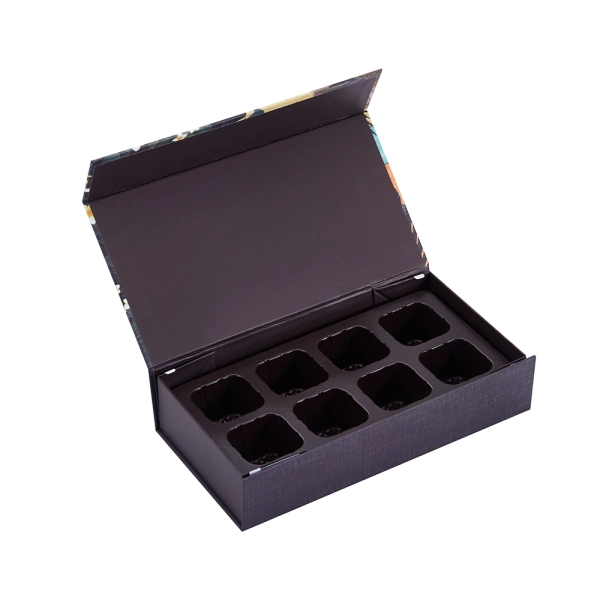 Valentines Chocolate Box with Custom Logo Design Folding Packaging Side View