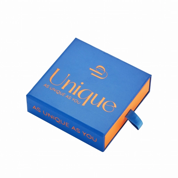 Custom Drawer Box with Logo | Rigid Sliding Cardboard Presentation Box Side View