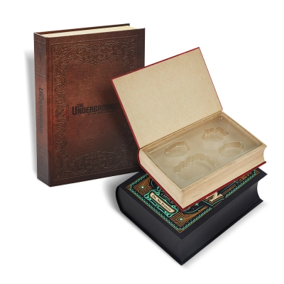 Rigid Cardboard Fake Book Shaped Box with Magnetic Lid