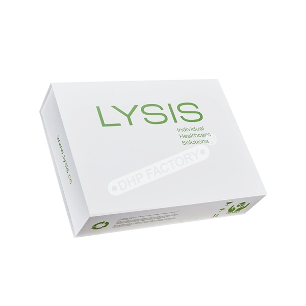 Eco-Friendly Magnetic Rigid Box for Healthcare Packaging  Custom Logo Side View