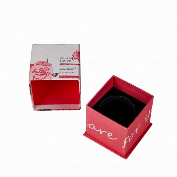 Custom Essential Oil Gift Box Packaging | Luxury Rigid Shoulder Box Side View