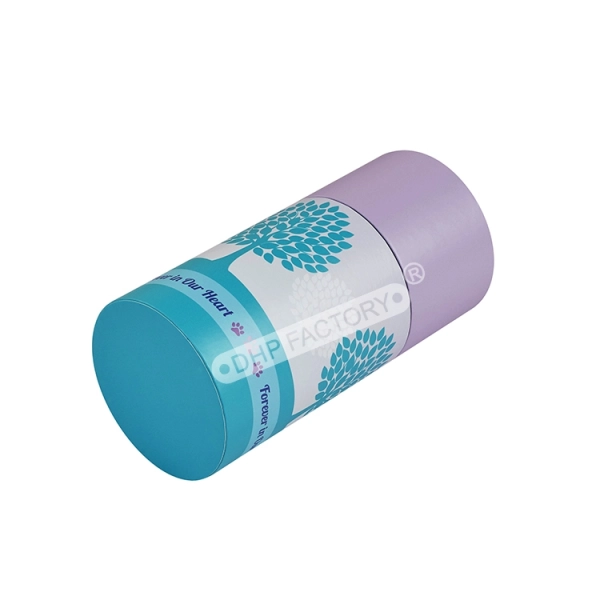 Recyclable Material Round Tube Paper Box for Candle Side View