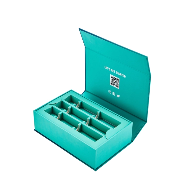 Elegant Custom Teeth Whitening Aligner Dental Packaging Box Side View