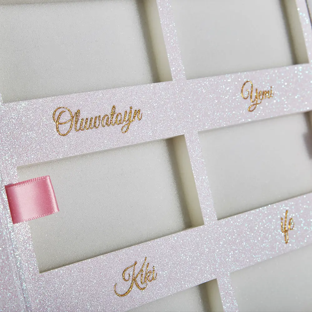 Glitter Paper-Wrapped Foam Insert