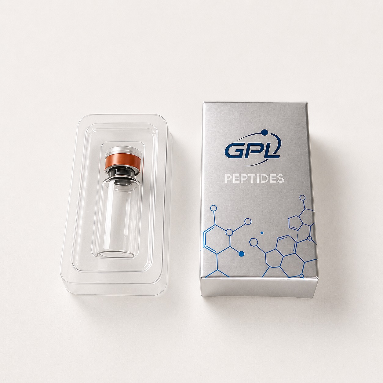 Custom tuck box and mini magnetic box for peptide vials